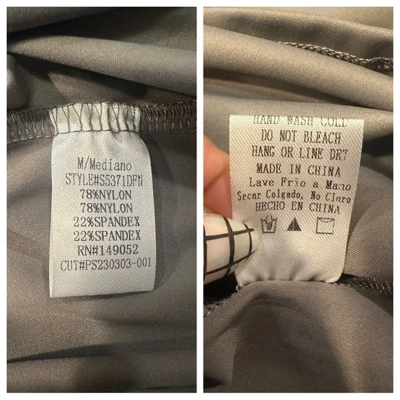 Double Lined Bodycon Maxi Dress in Gray- Size Medium - Picture 9 of 12